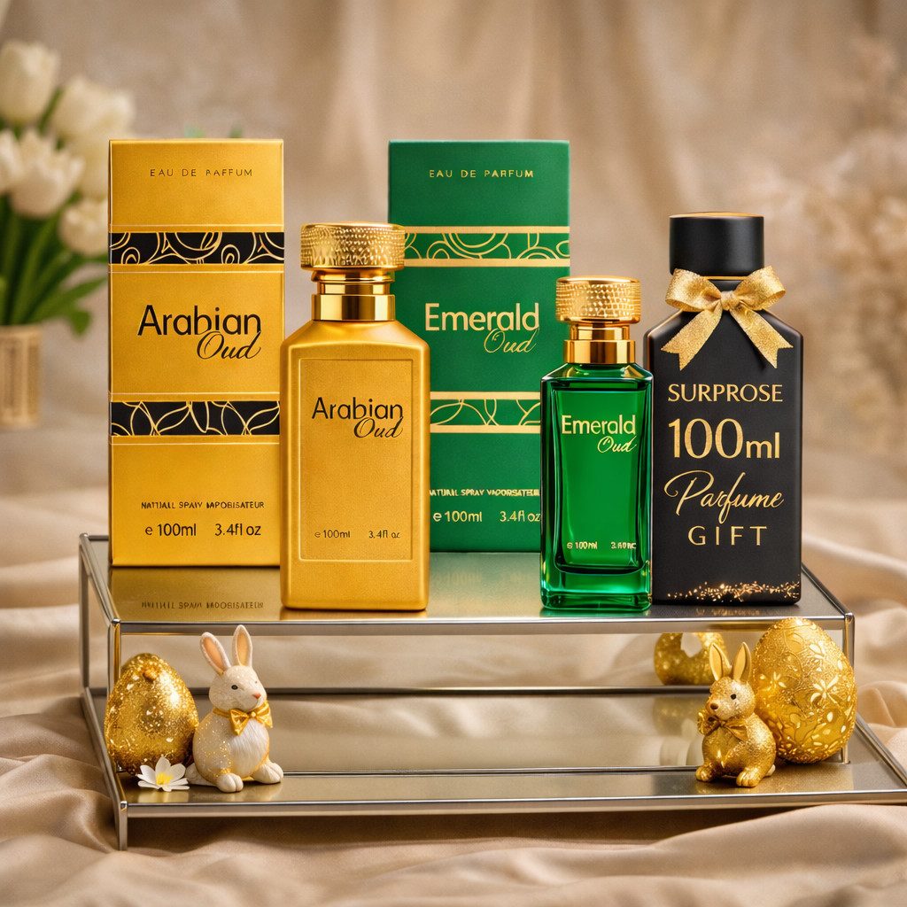 Eau de Parfum Oud Fragrance Set: Arabian Oud + Emerald Oud + EdP 100 ml Gift