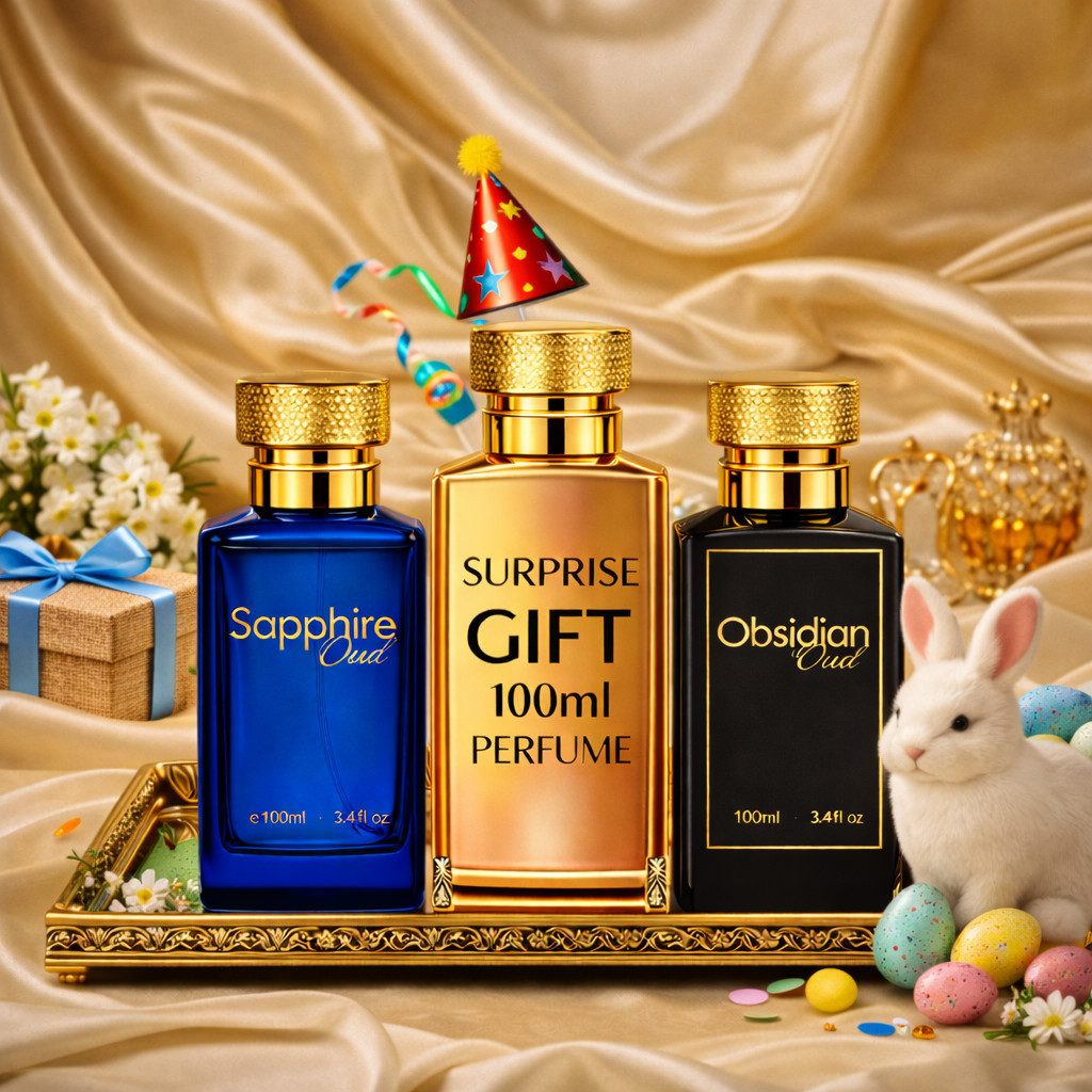 Eau de Parfum Oud Duftset: Sapphire Oud + Obsidian Oud + 100 ml Geschenk