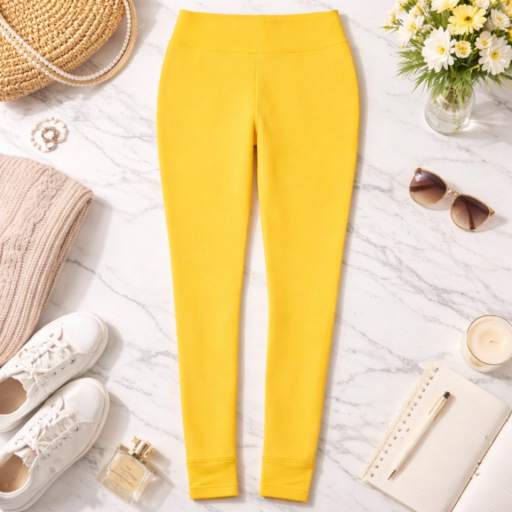 Sweathose NEXGEN OUTFITS Damen Comfort Stretch Leggings Baumwolle Freizeit Hose