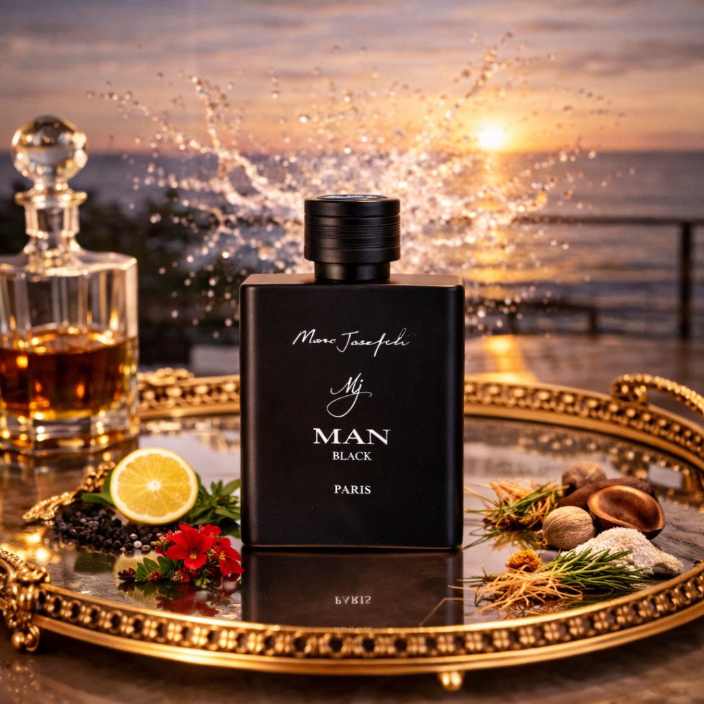 MJ Man Black Men's Fragrance, Spicy, Leathery, Warm, from Paris 100 ml