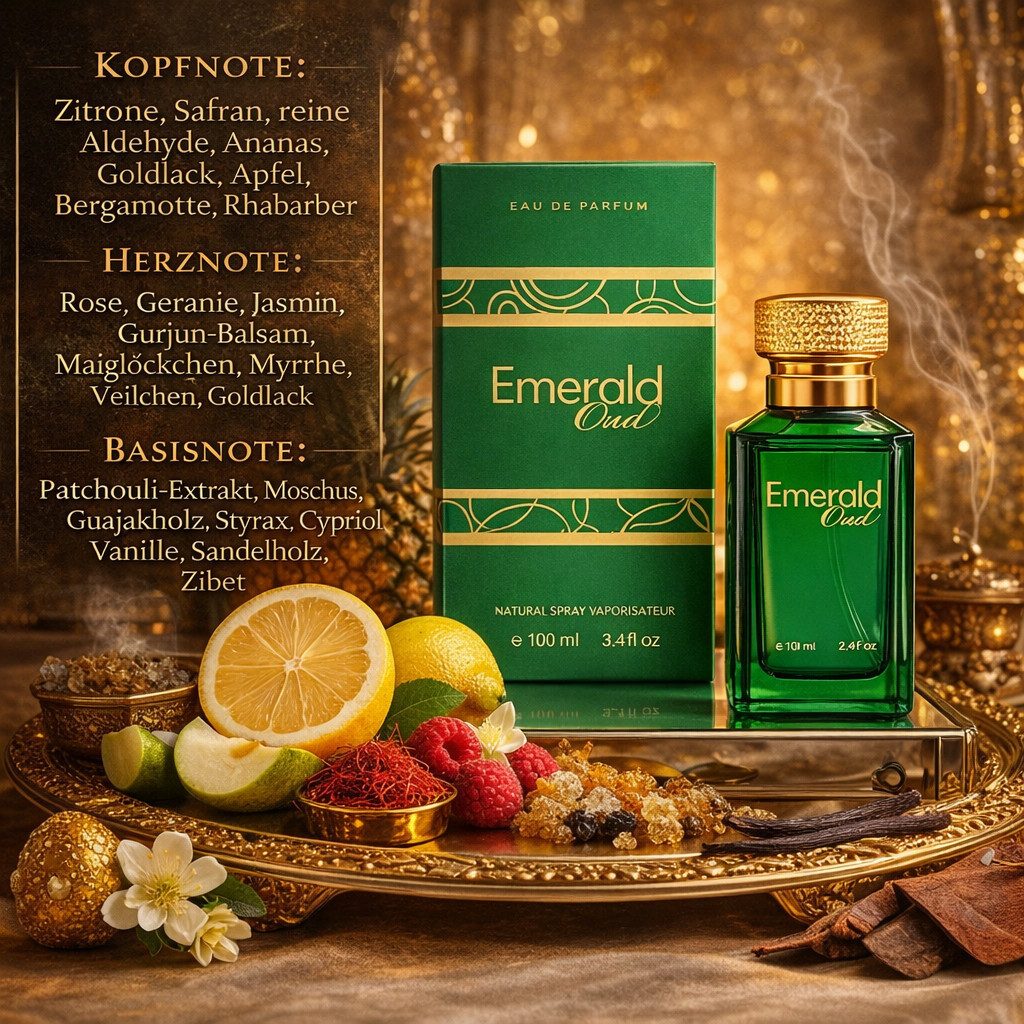 Eau de Parfum Oud Duftset: Arabian Oud + Emerald Oud + EdP 100 ml Geschenk