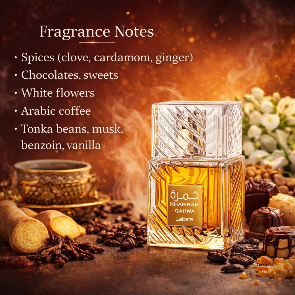 Eau de Parfum Lattafa Khamrah Qahwa Unisex Eau de Parfum 100 ml