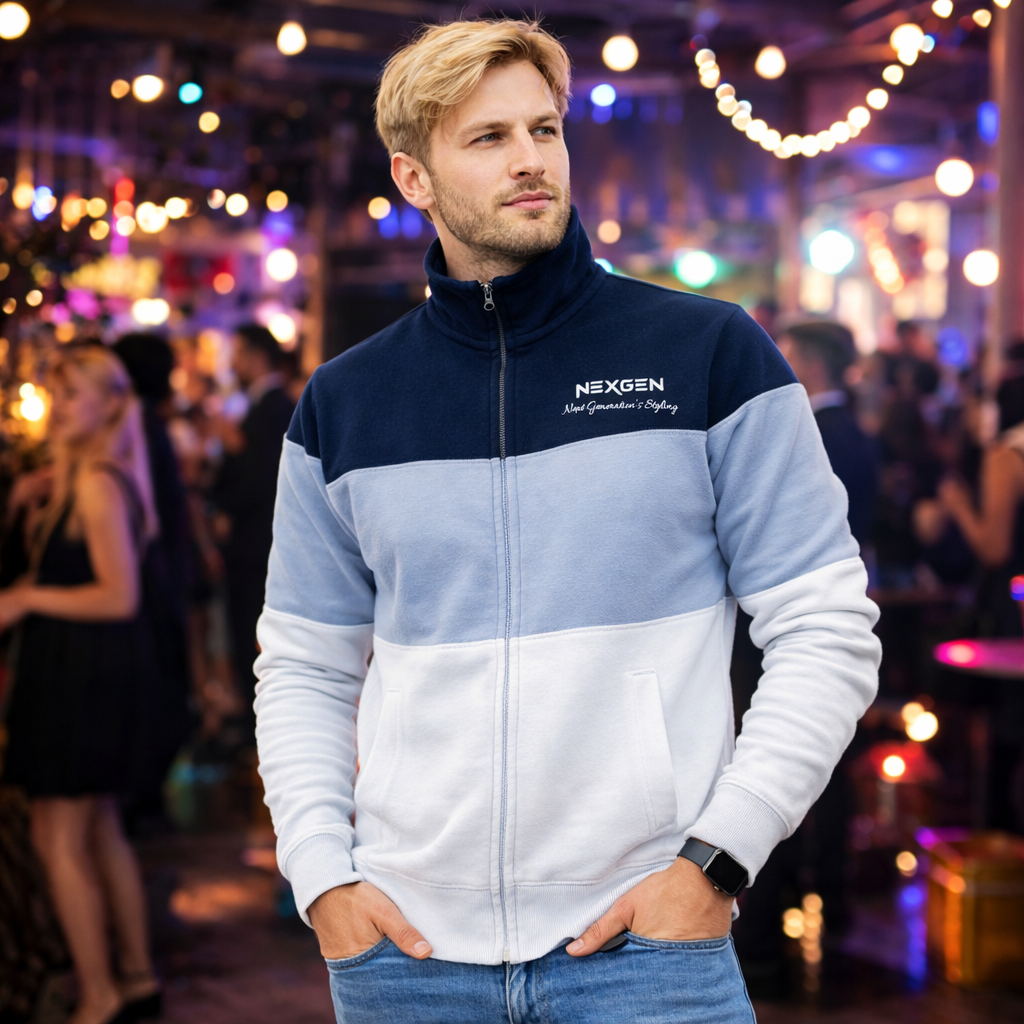 Fleecepullover Herren Hoodie Kapuzenjacke Baumwolle Fleece Sweatjacke