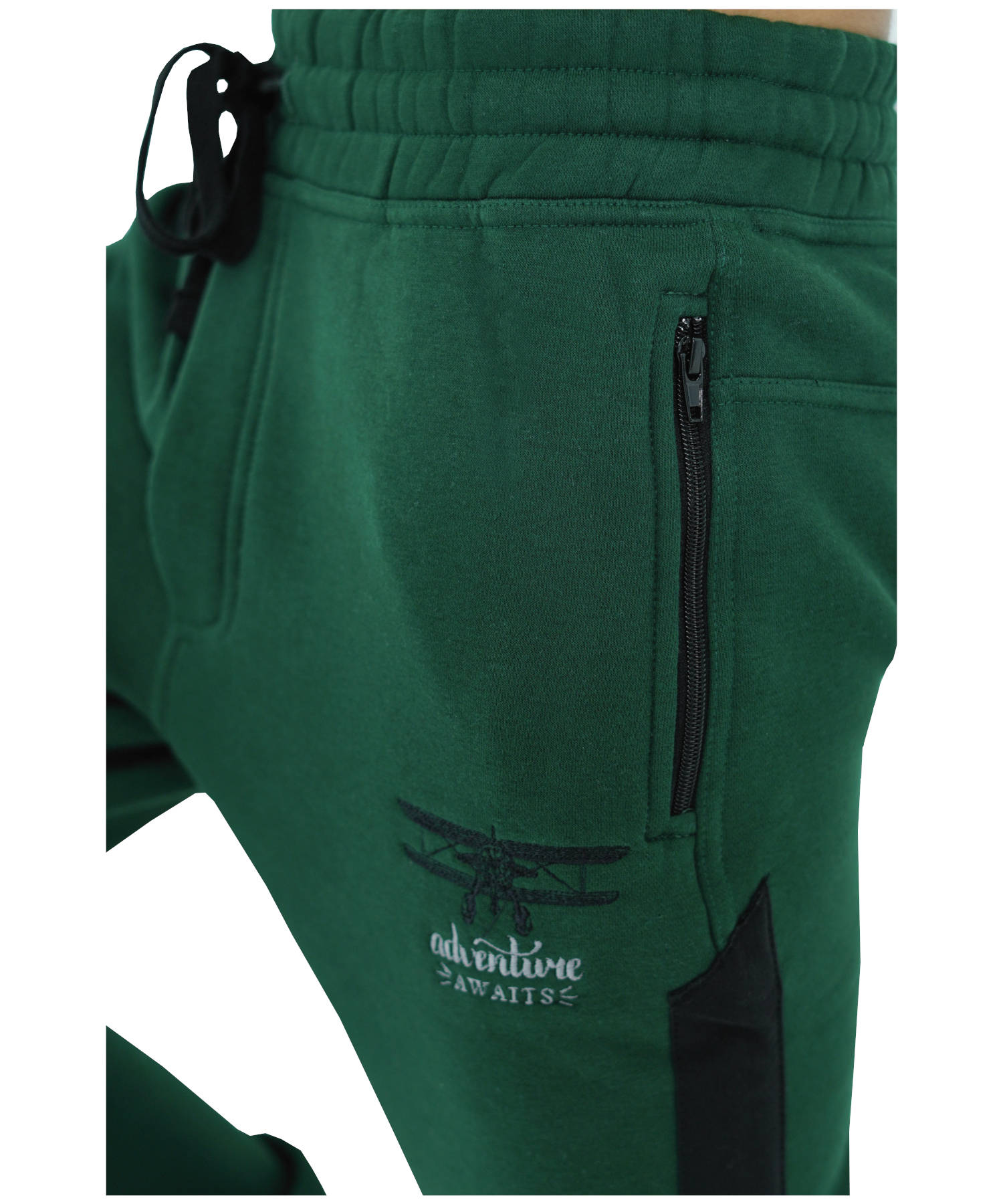 Herren Jogginghose Fleece moosgrün