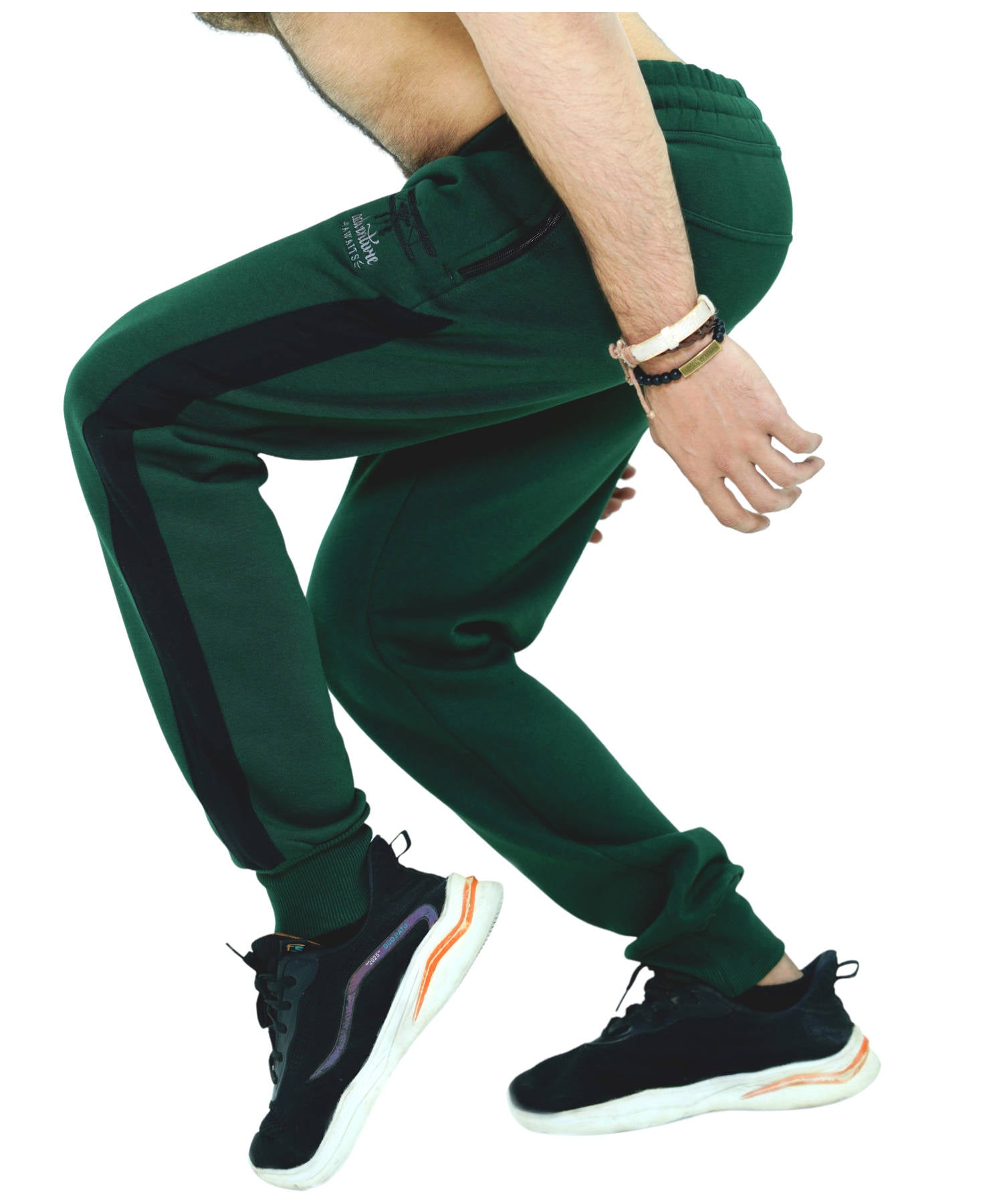 Herren Jogginghose Fleece moosgrün