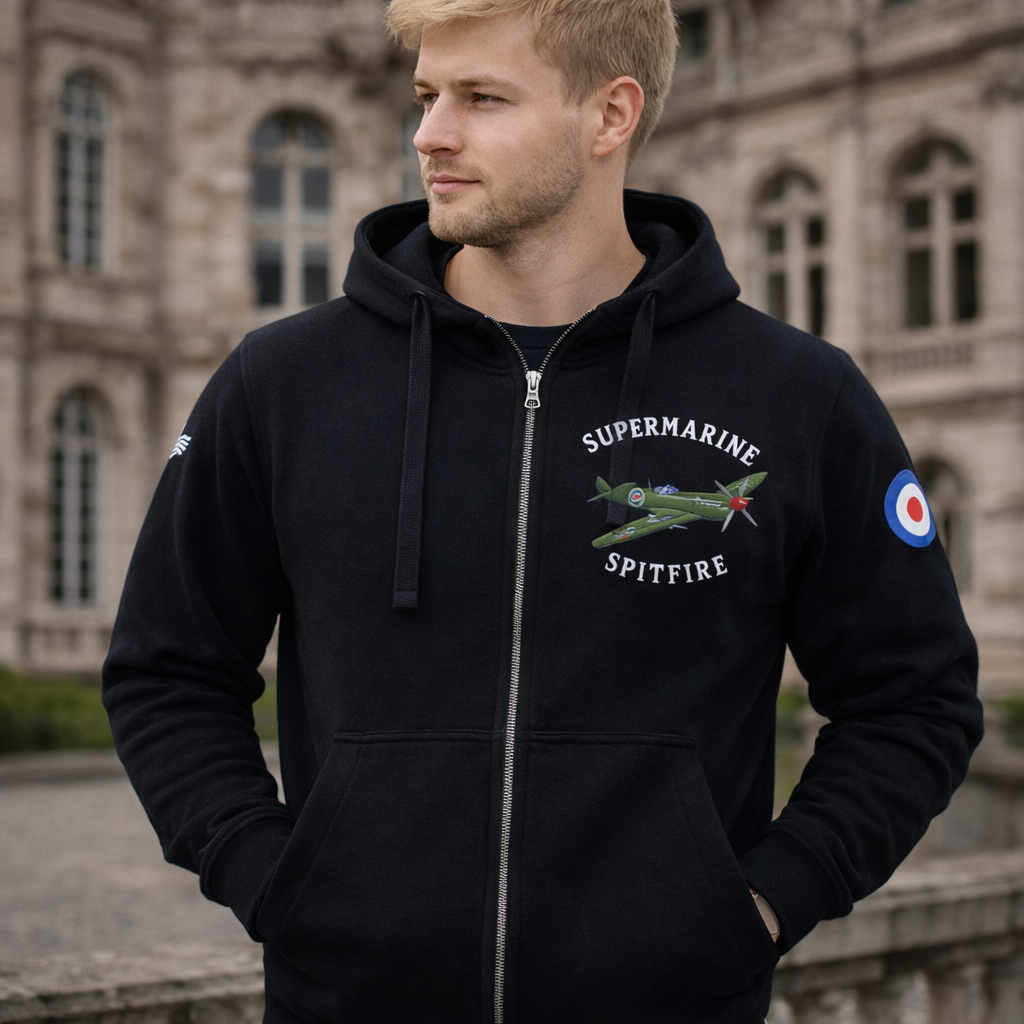 Fleecepullover Herren Hoodie Kapuzenjacke Baumwolle Fleece Sweatjacke