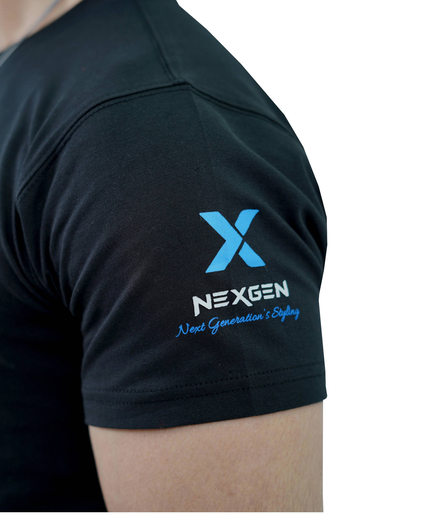Men's T-Shirt Jersey 100% Cotton Slim Fit Short Sleeve Print Black with Interstellar Machine