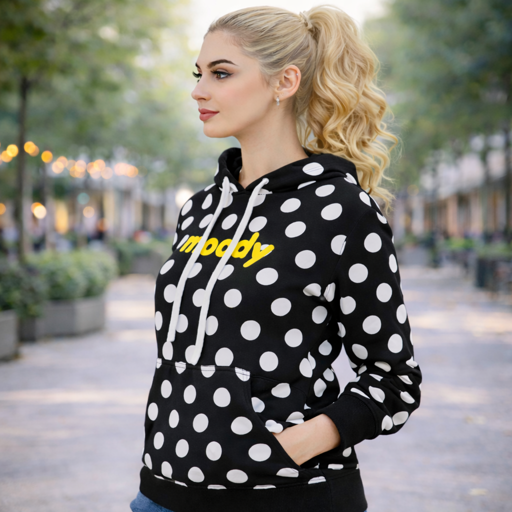 Fleecepullover Damen Fleece Kapuzenpullover Pulli Sweatjacke