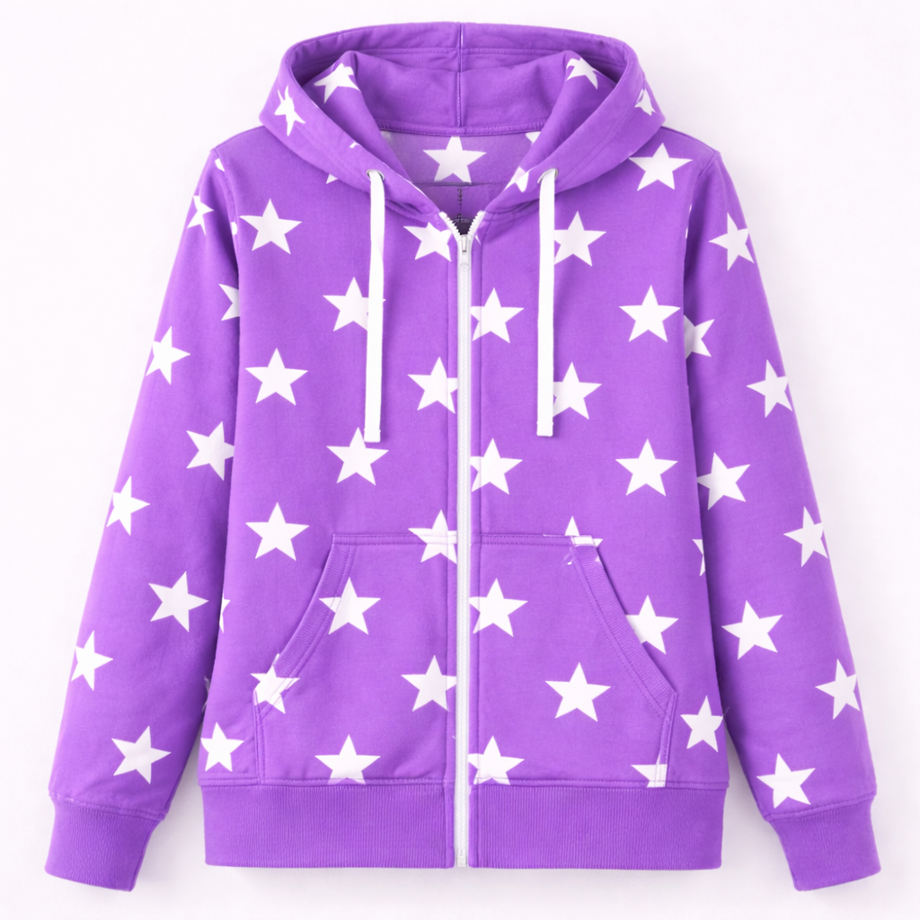 Hoodie Damen Fleece Pulli Kapuzenpullover Sweatjacke mit Reißverschluss