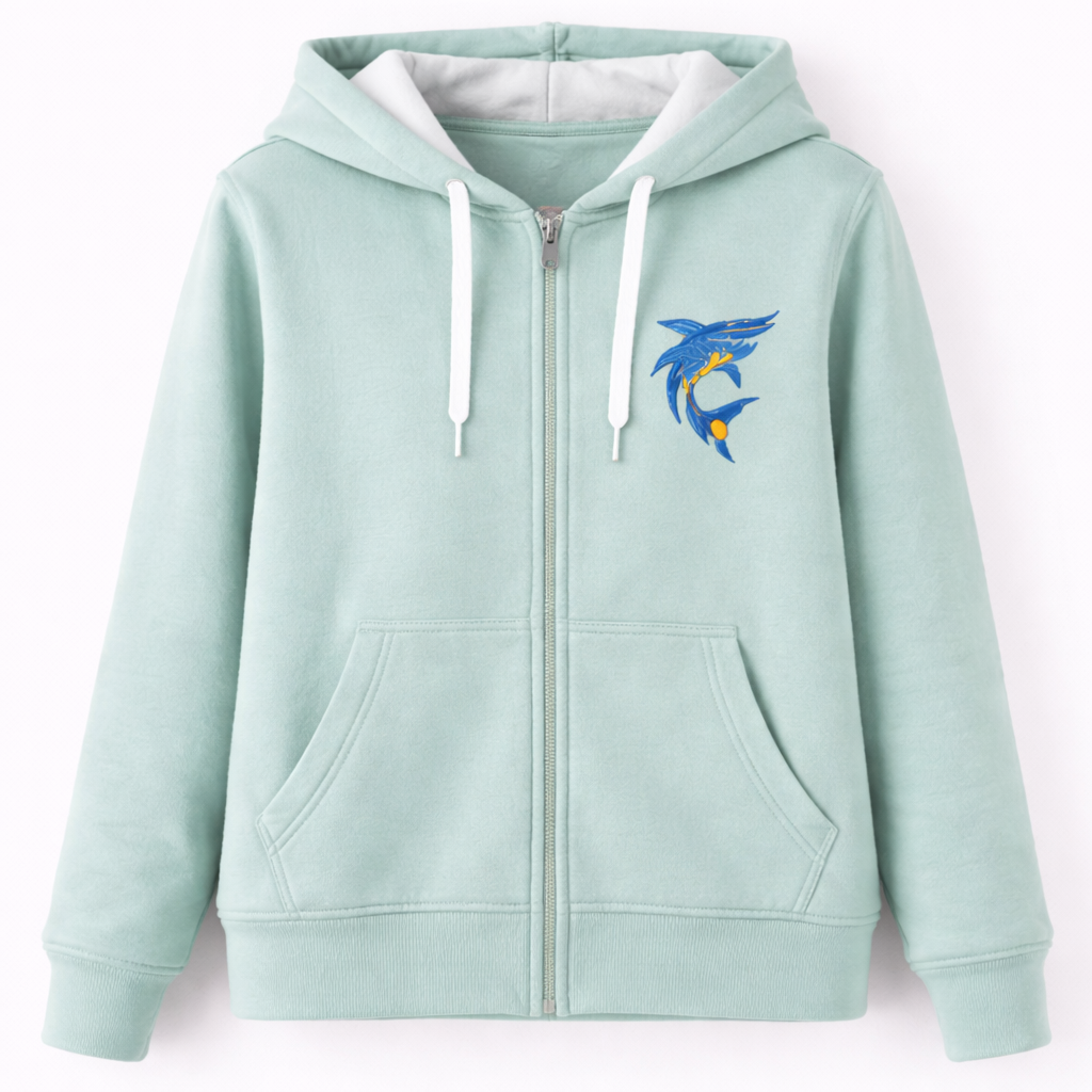 Hoodie Damen Fleece Pulli Kapuzenpullover Sweatjacke mit Reißverschluss