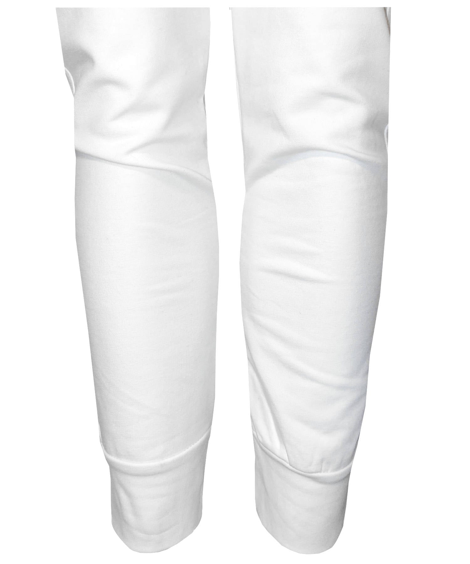 Damen Jogginghose Weiß mit Stickerei aus Baumwolle Slim Fit