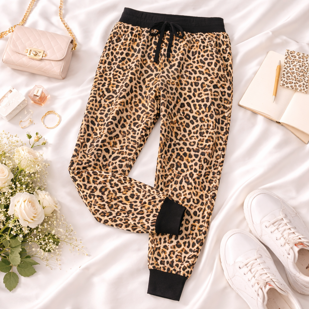 Sweathose Damen Premium Slim Fit Sweatpants Baumwolle Stretch