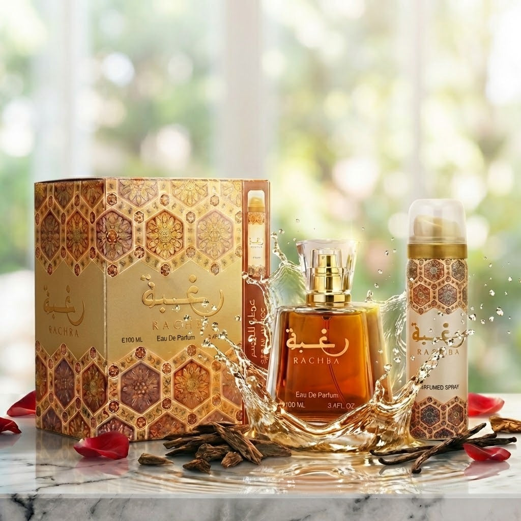 Duft-Set Lattafa Raghba Luxus Geschenkset, Eau de Parfum 100 ml + Spray