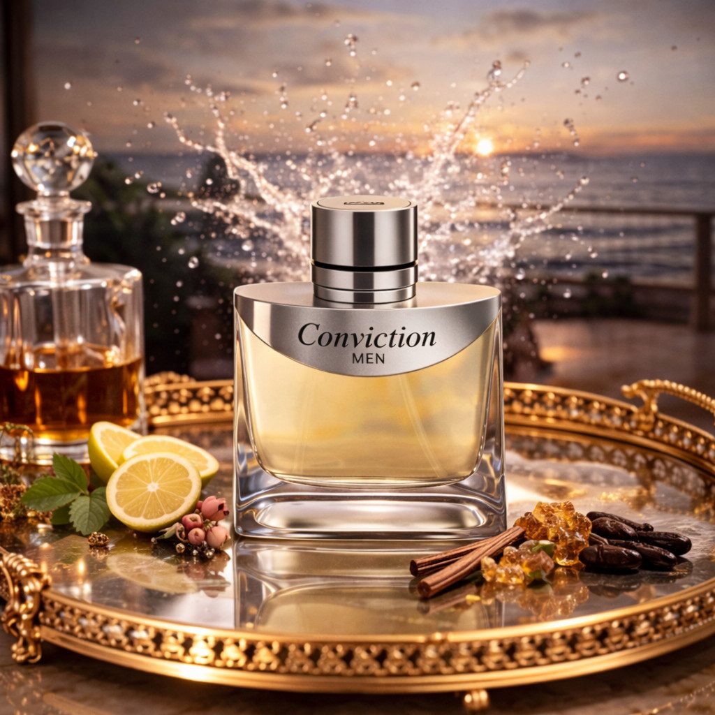 Eau de Parfum Conviction Men Woody Citrus Fragrance 90ml