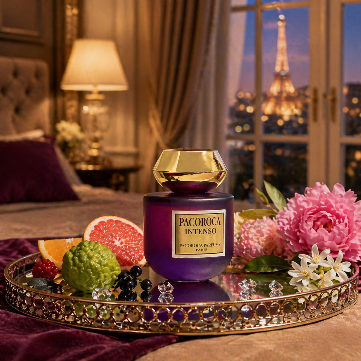 Eau de Parfum Pacoroca Intenso Herrenduft Fruchtig Blumen aus Paris 100 ml