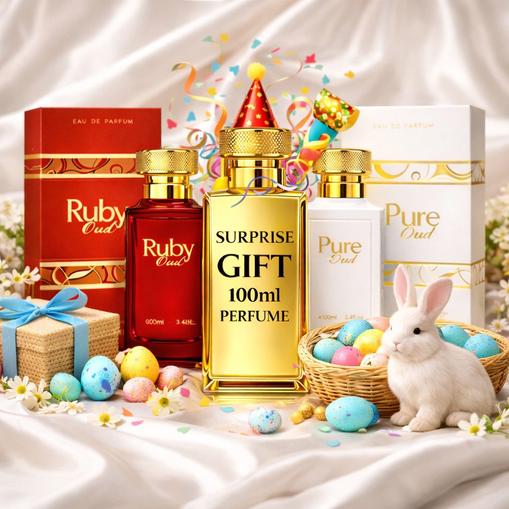 Eau de Parfum Oud Duftset: Ruby Oud 100 ml + Pure Oud 100 ml + EdP 100 ml Geschenk