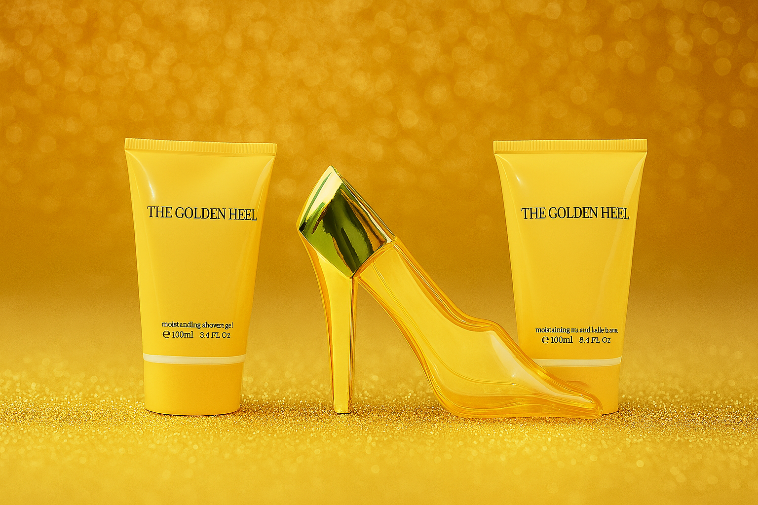 Pflege-Geschenkset THE GOLD HEEL Pour Femme 3-tlg. Damen Geschenkset