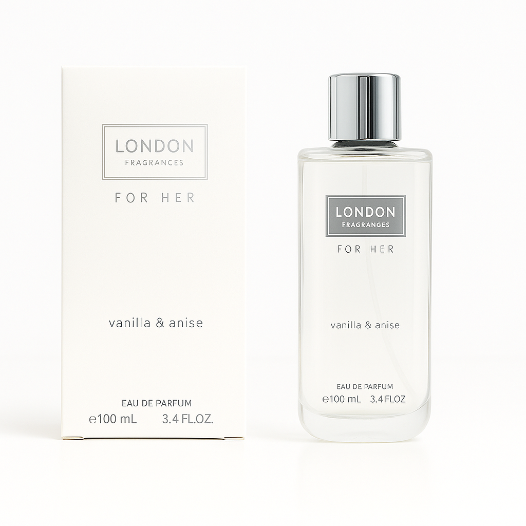Eau de Parfum London Fragrances For Her Vanille & Anise Made in England 100 ml