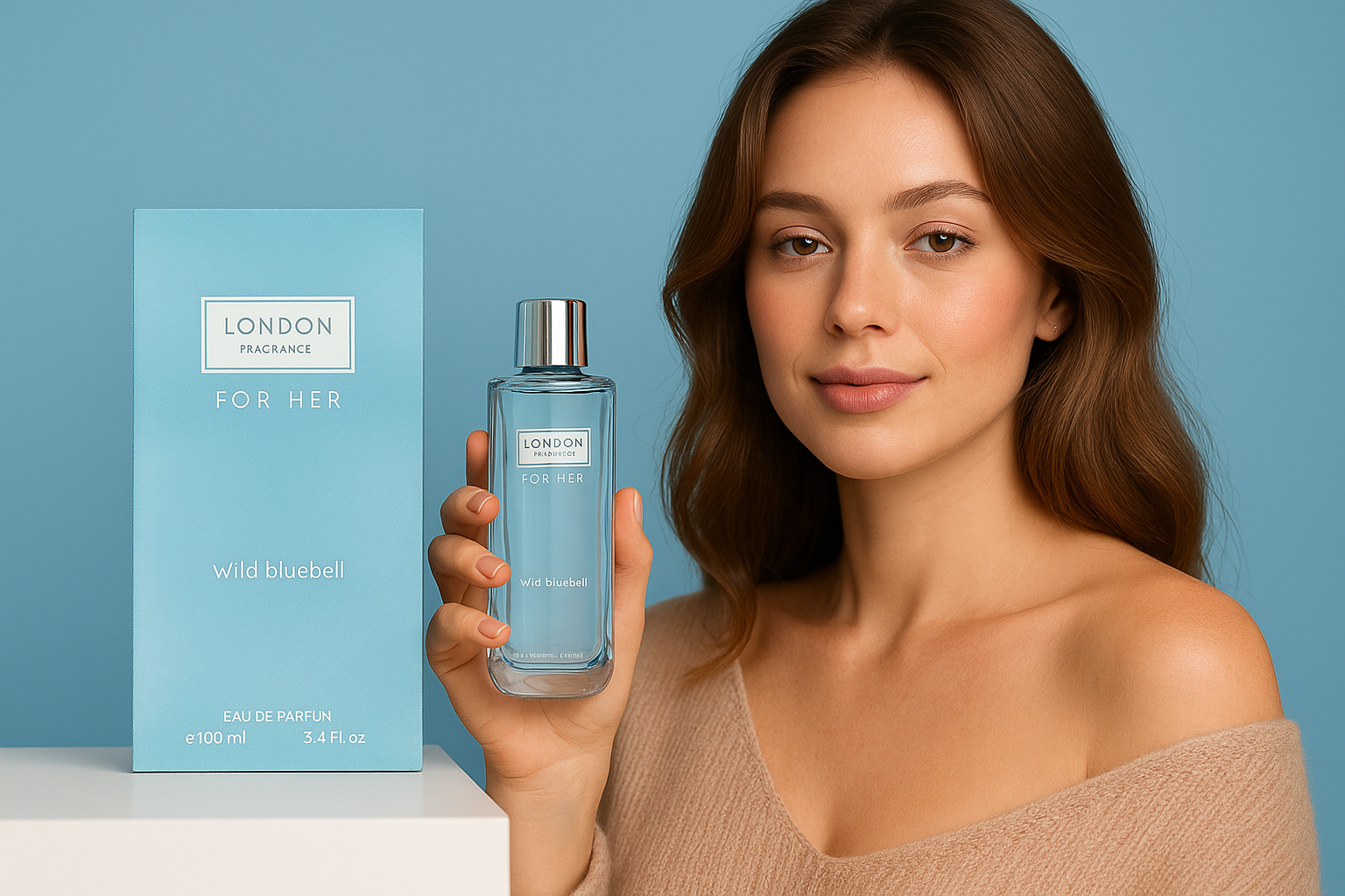 Eau de Parfum London Fragrances For Her Wilde Bluebell Made in England 100 ml