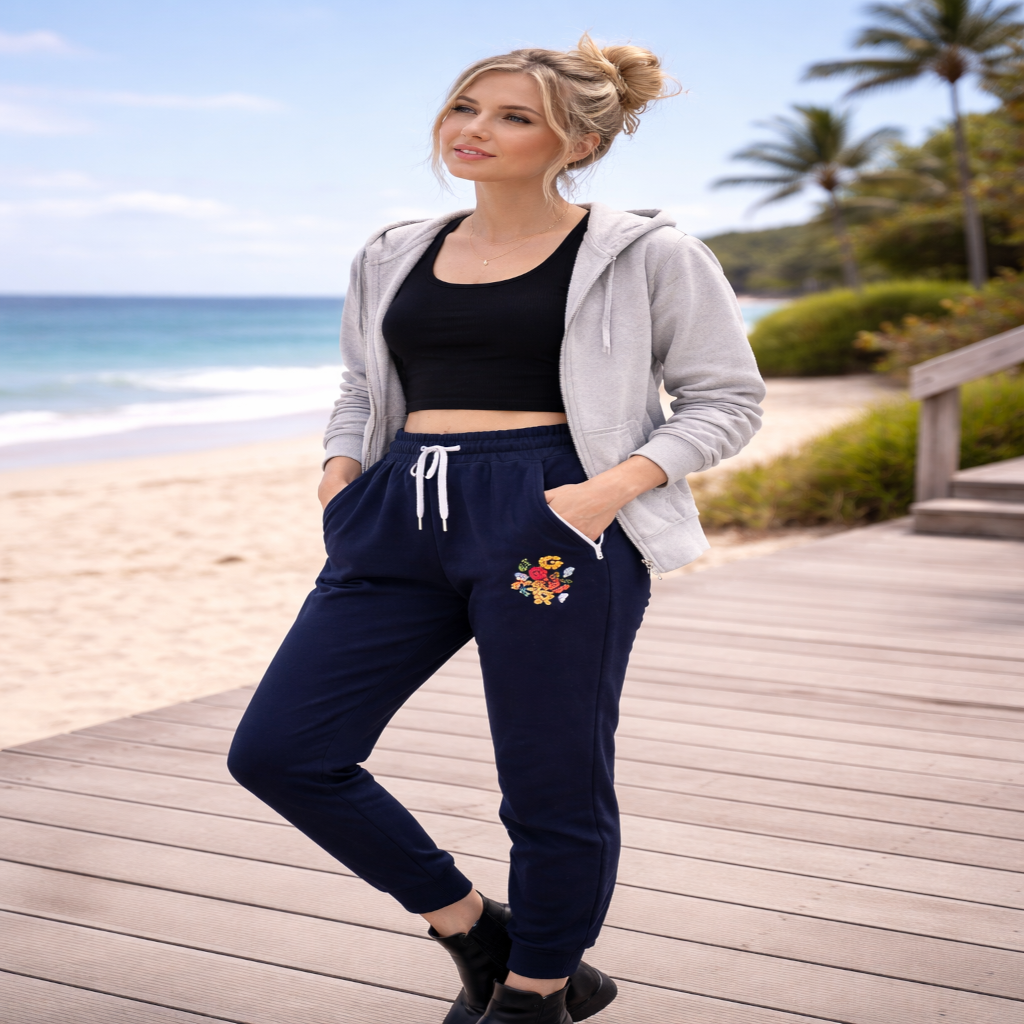 Fleecehose Damen Fleece Jogginghose Bequem, Warm & Lässig für Alltag & Freizeit
