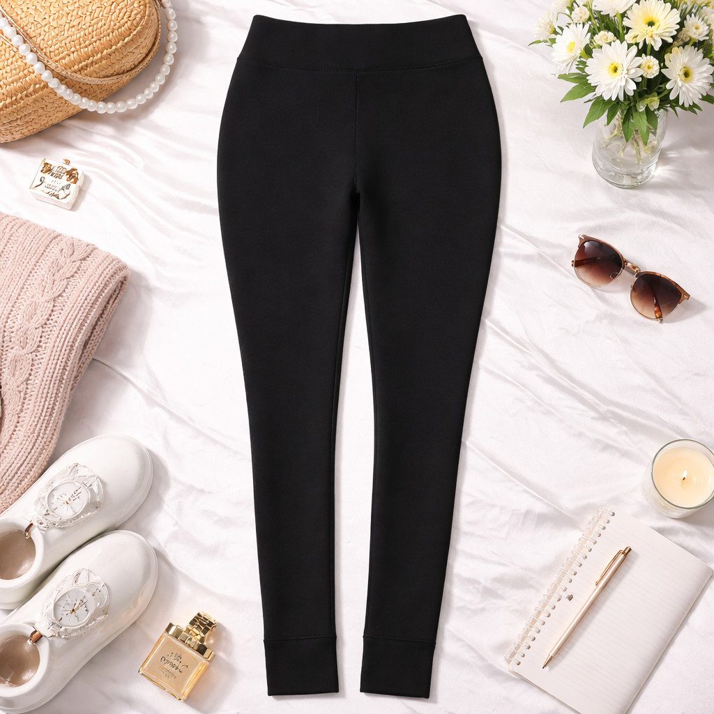 Sweathose NEXGEN OUTFITS Damen Comfort Stretch Leggings Baumwolle Freizeit Hose