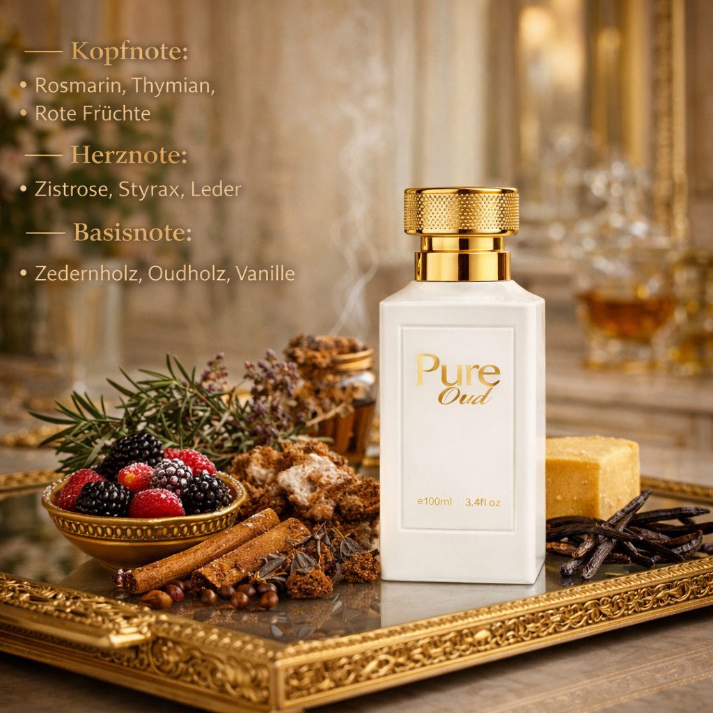 Oud Eau de Parfum Gift Set: Ruby Oud 100 ml + Pure Oud 100 ml + EdP 100 ml Gift
