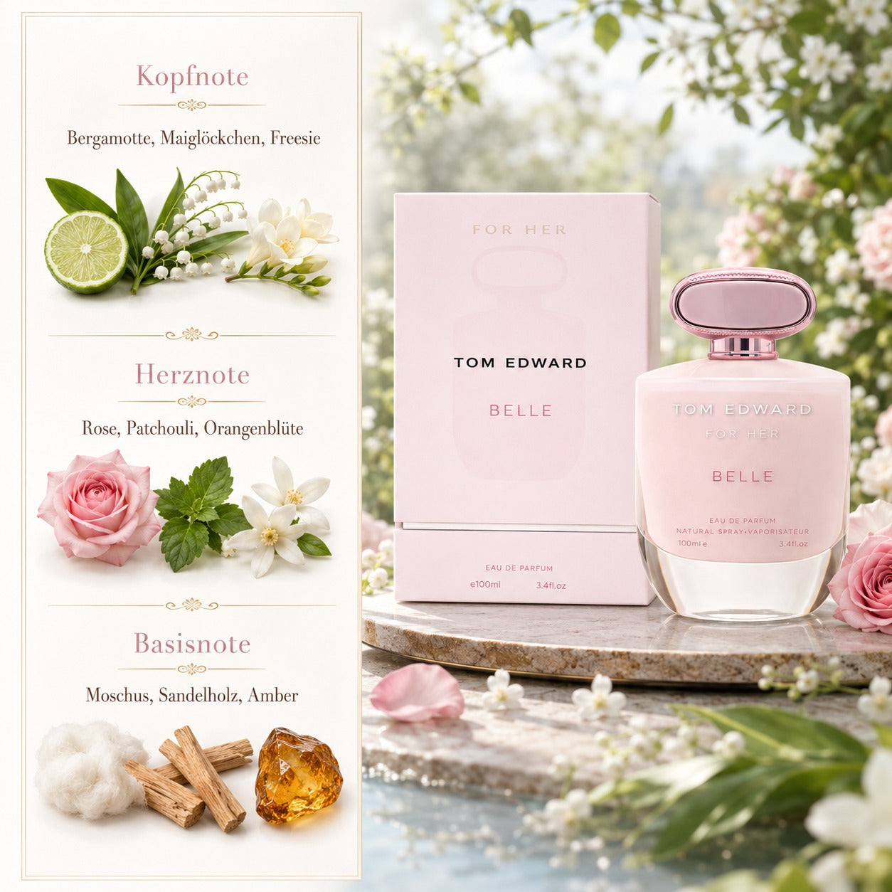 Belle - Tom Edward for Her 100ml Eau de Parfum