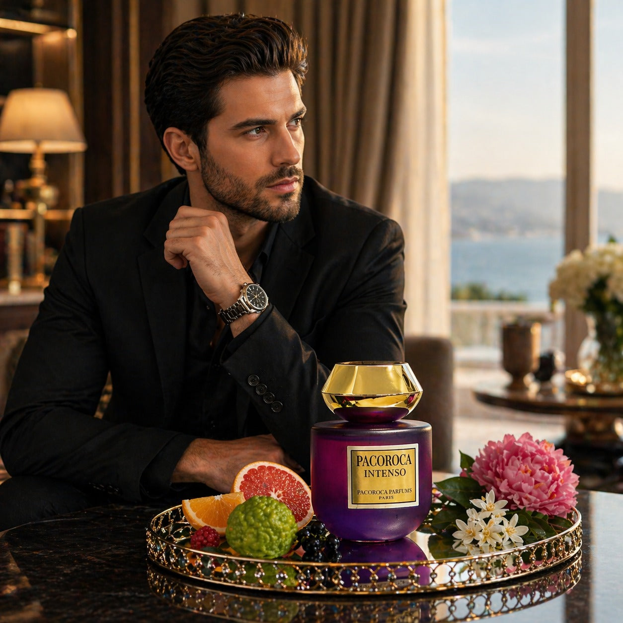 Eau de Parfum Pacoroca Intenso Herrenduft Fruchtig Blumen aus Paris 100 ml