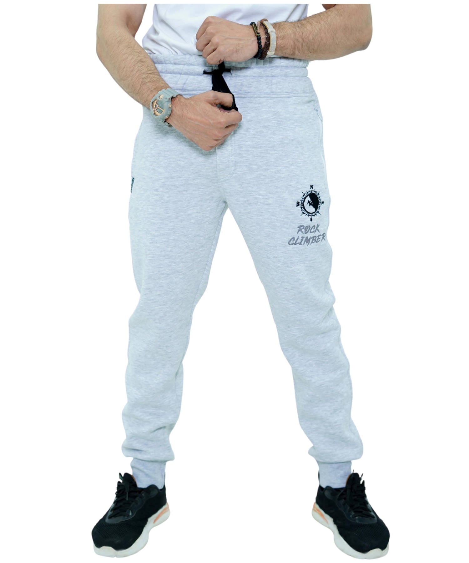 Herren Jogginghose Fleece Grau