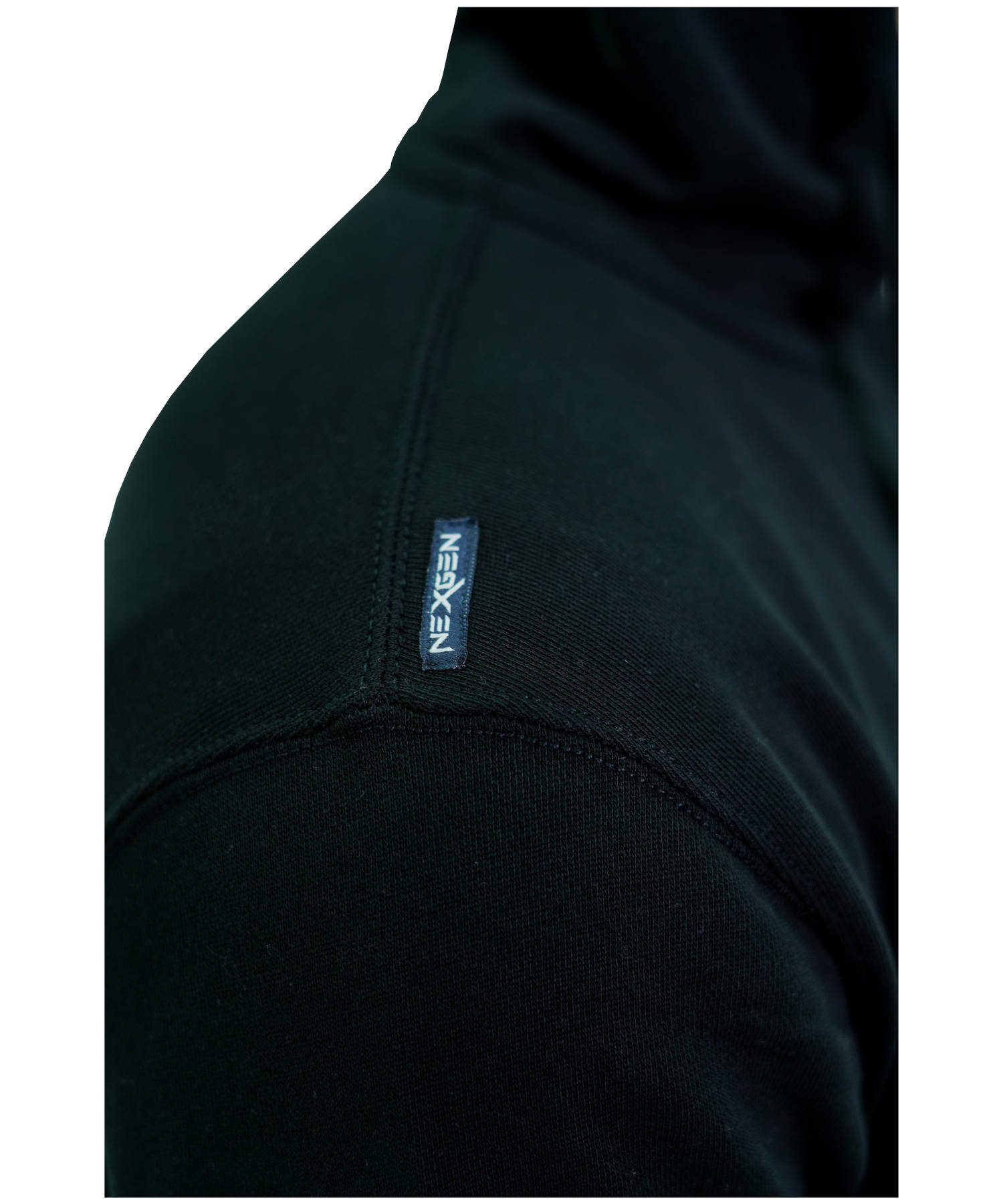Herren Hoodie Zipper Reglan Kapuzenjacke Sweatjacke Schwarz Supermarine