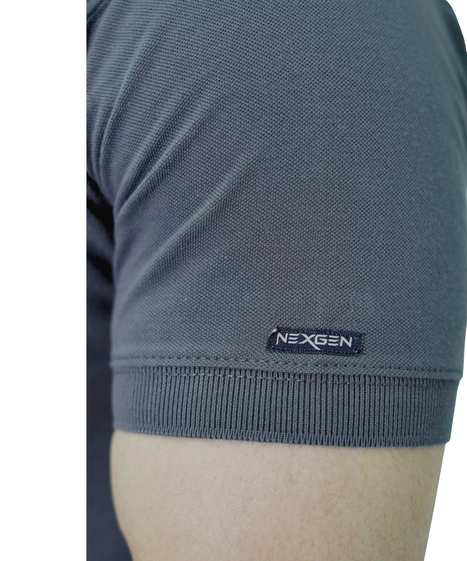 Men's Polo Shirt Pique 100% Cotton Slim Fit Short Sleeve Embroidery Army Green Mountaineer
