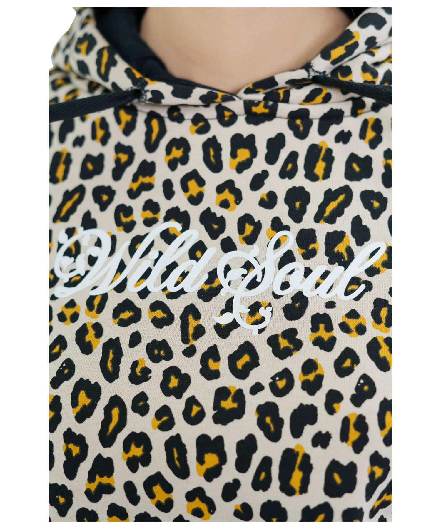 Damen Hoodie Kapuzenpullover Cheetah