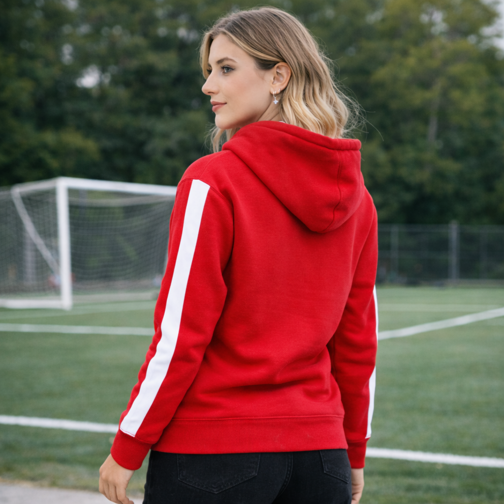Fleecepullover Damen Fleece Kapuzenpullover Pulli Sweatjacke