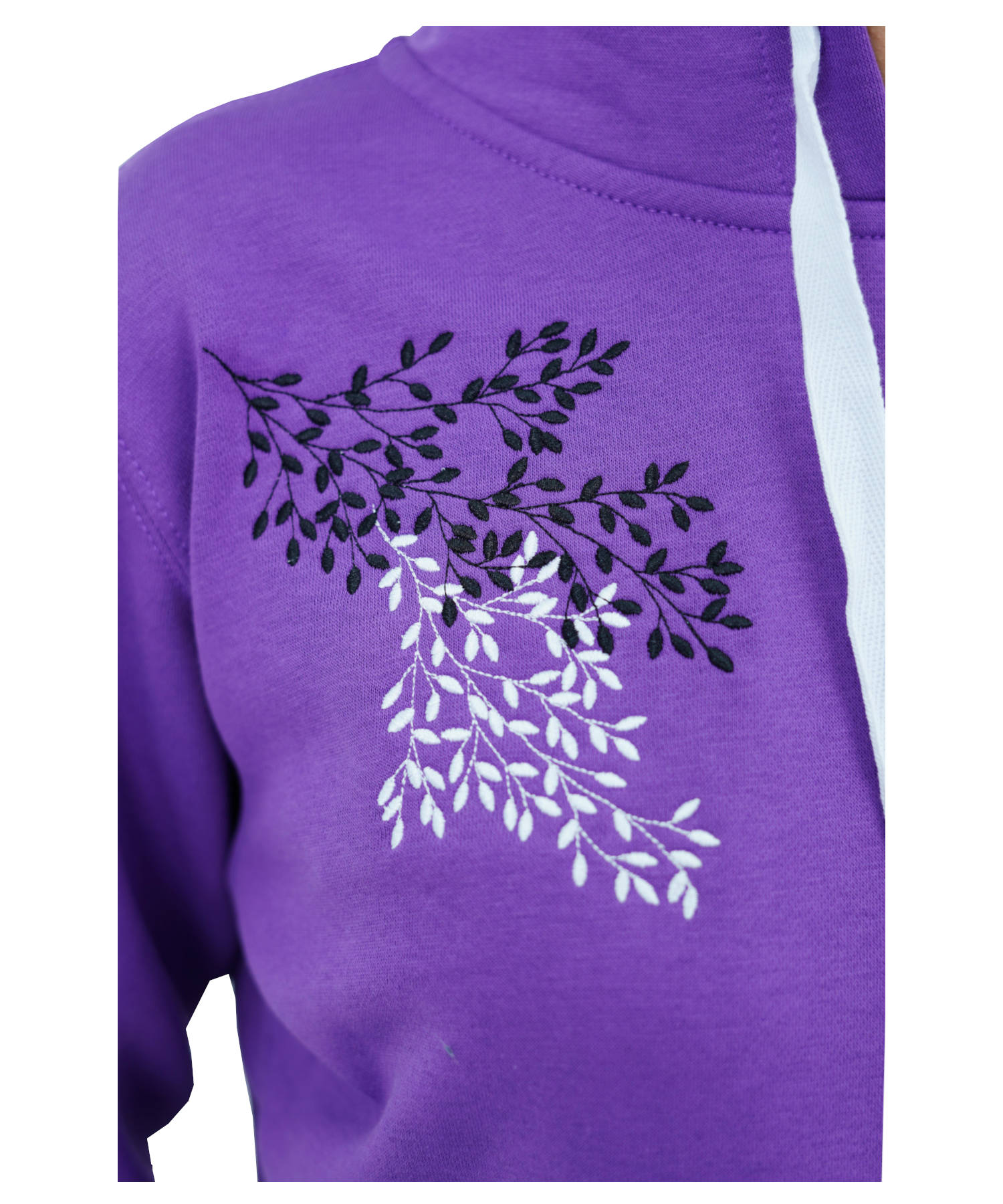 Damen Hoodie Kapuzenpullover Lila