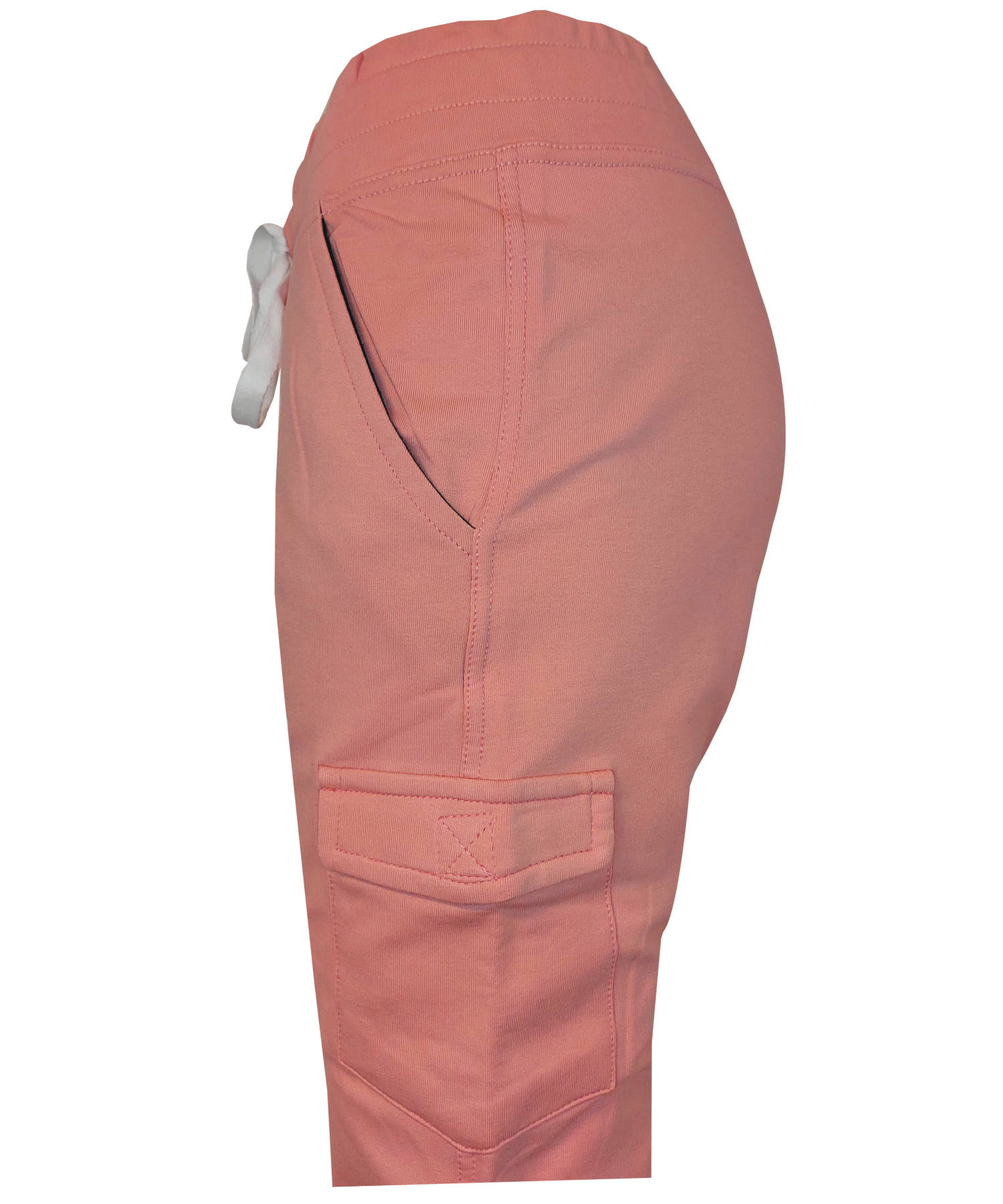 Damen Jogginghose Rosa mit Seitentaschen aus Baumwolle Slim Fit