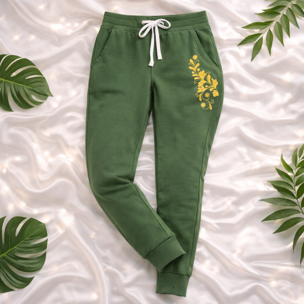 Sweathose Damen Premium Slim Fit Sweatpants Baumwolle Stretch
