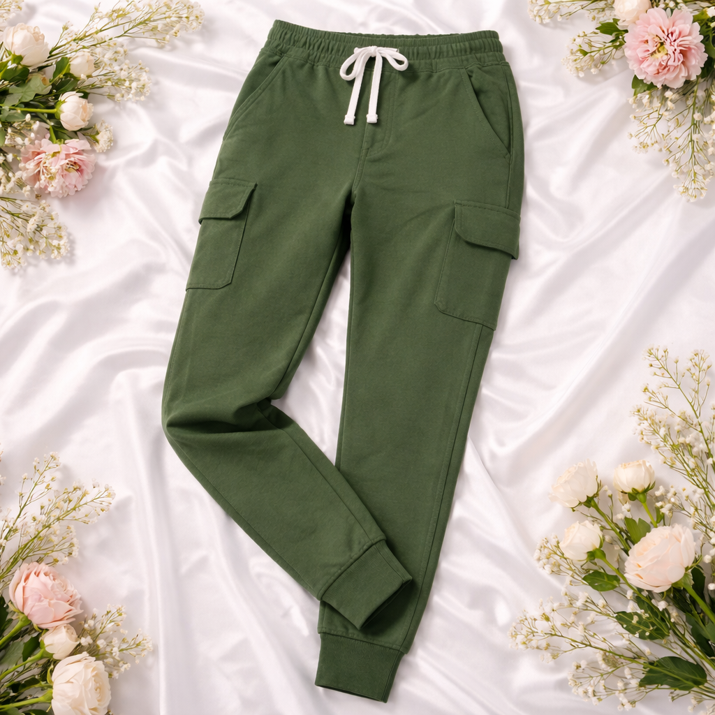 Sweathose Damen Premium Slim Fit Sweatpants Baumwolle Stretch