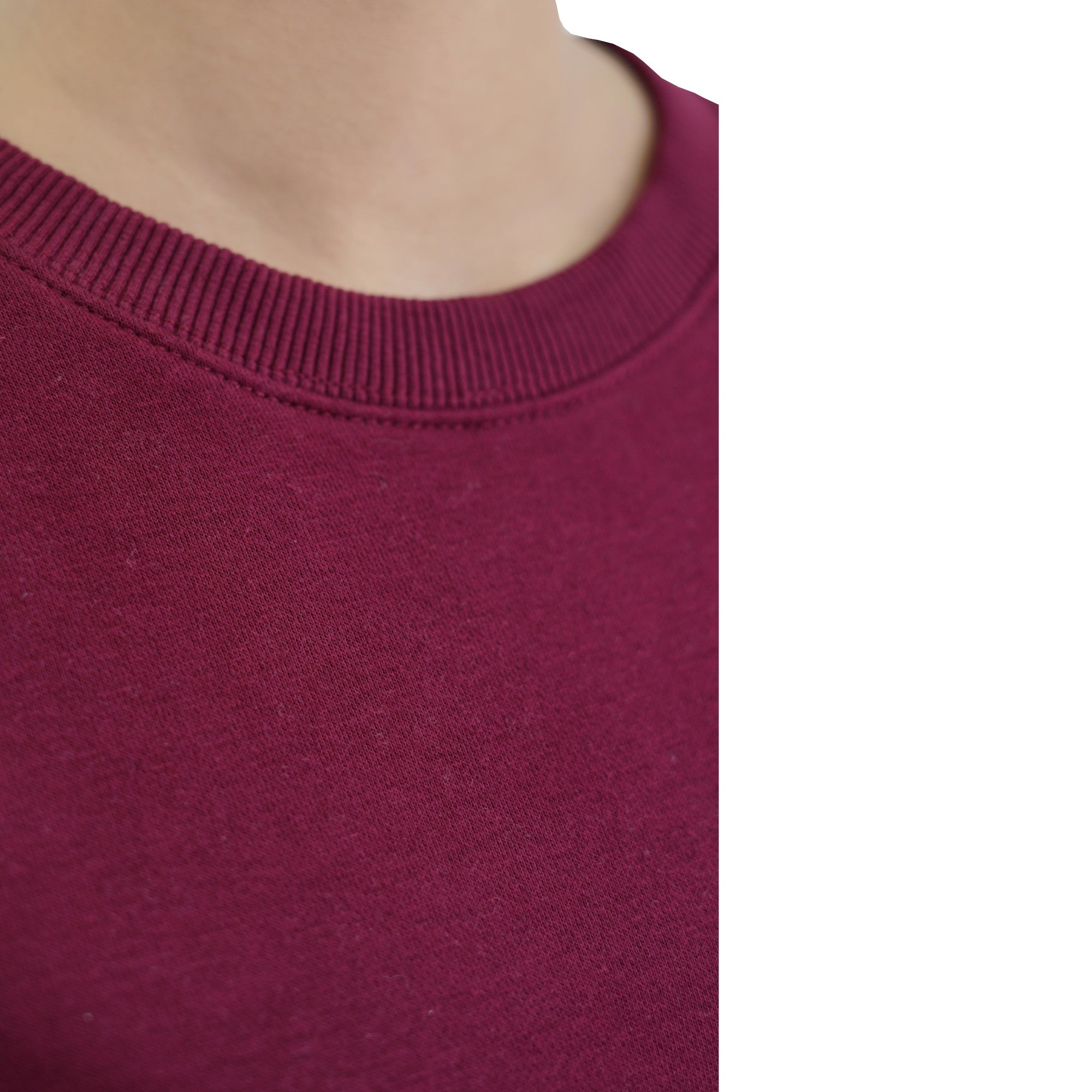 Damen Swearshirt Pullover Rot mit Stickerei