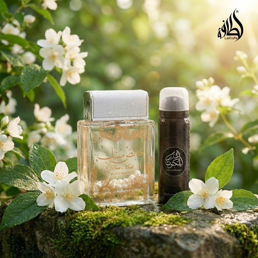 Khalis Pure Musk Unisex Fragrance Set EDP 100 ml + Spray 100 ml