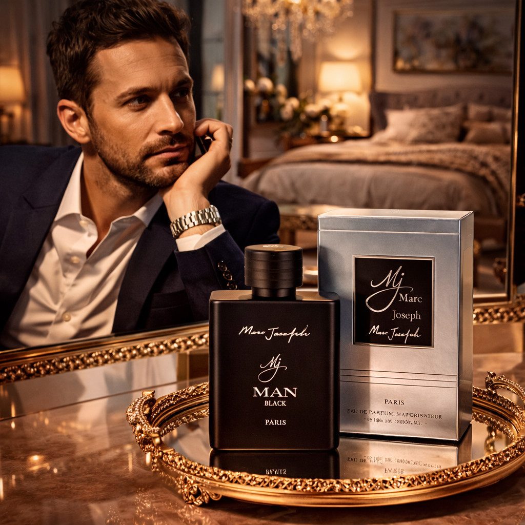 MJ Man Black Men's Fragrance, Spicy, Leathery, Warm, from Paris 100 ml
