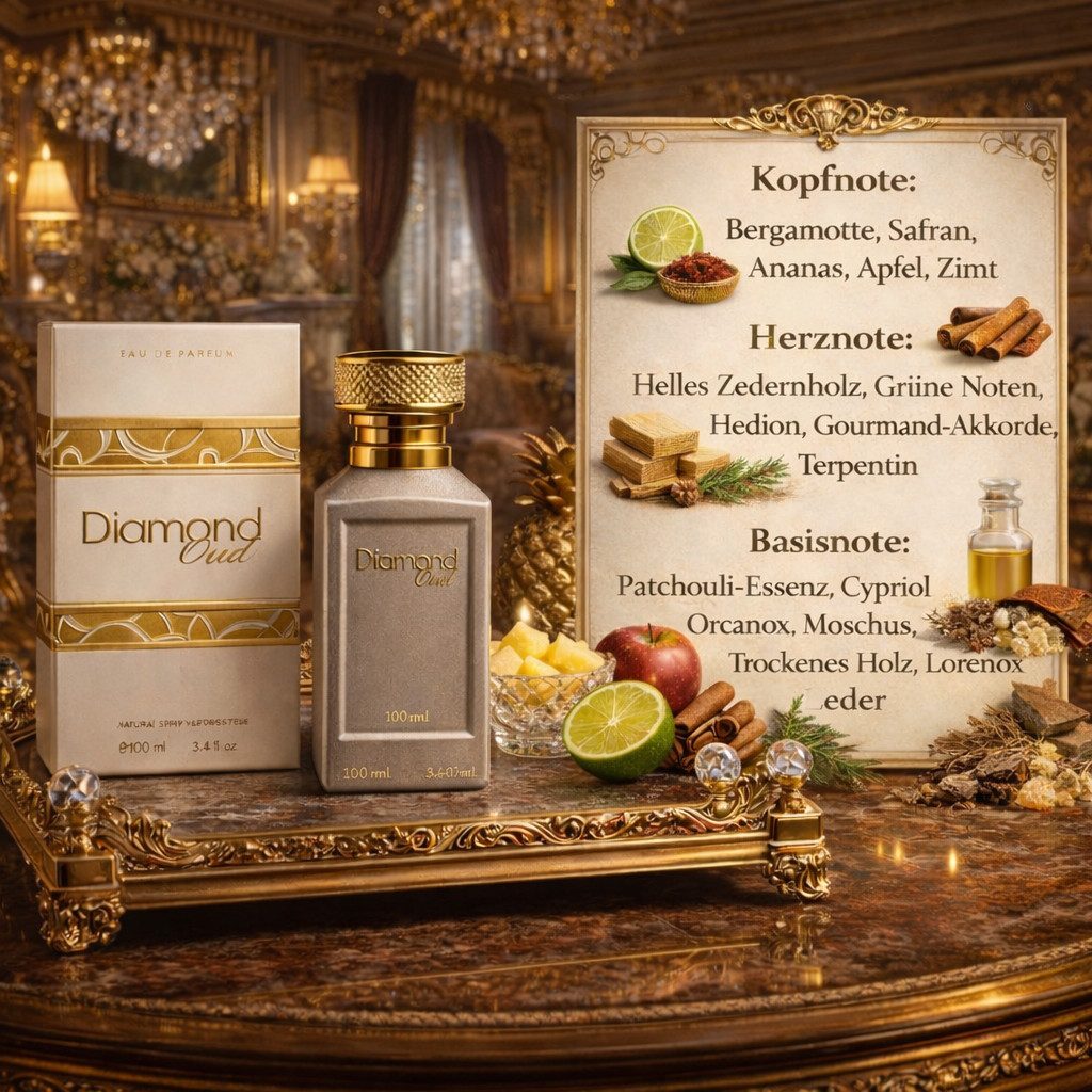 Eau de Parfum Oud Duftset: Diamond Oud + Amethyst Oud + EdP 100 ml Geschenk