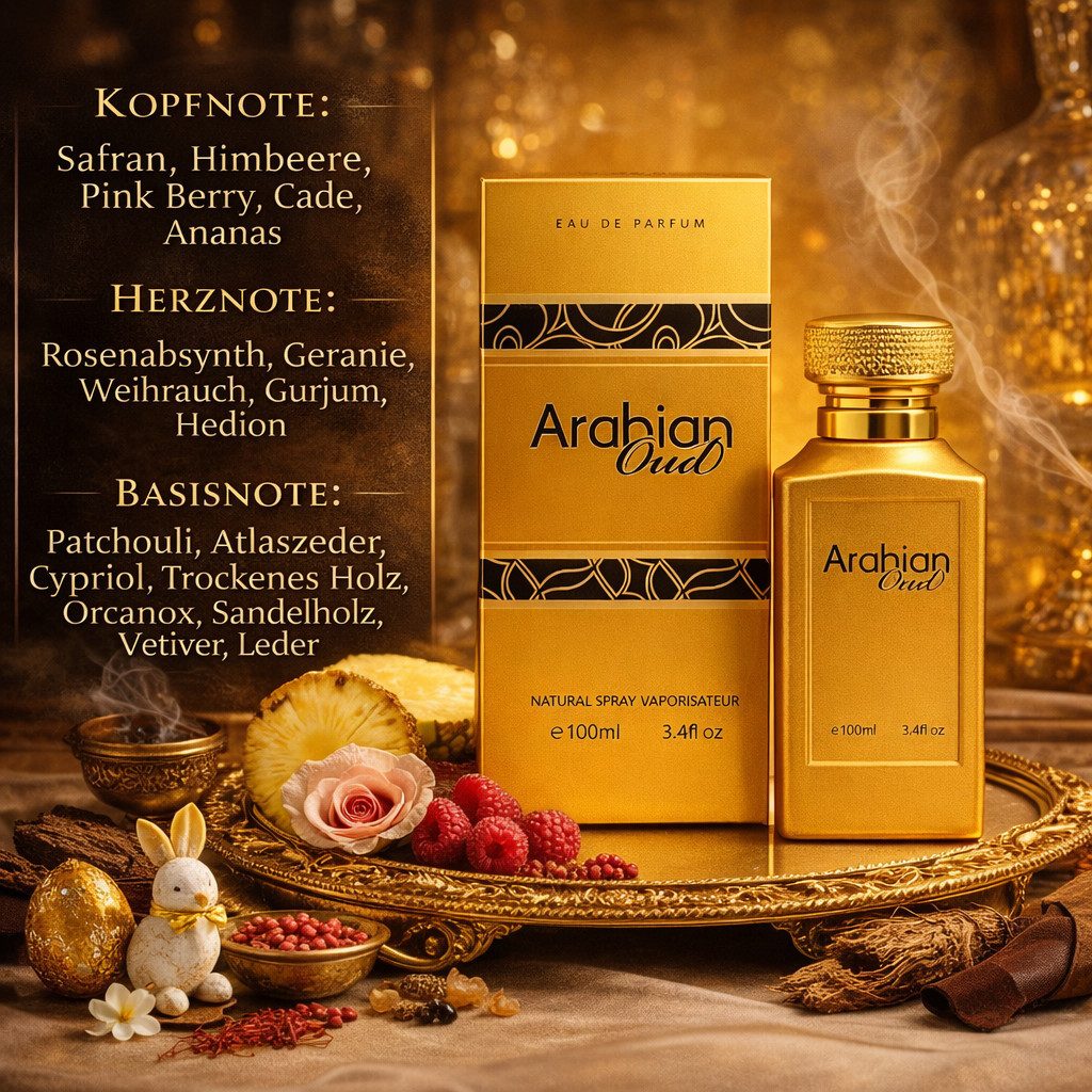 Eau de Parfum Oud Fragrance Set: Arabian Oud + Emerald Oud + EdP 100 ml Gift