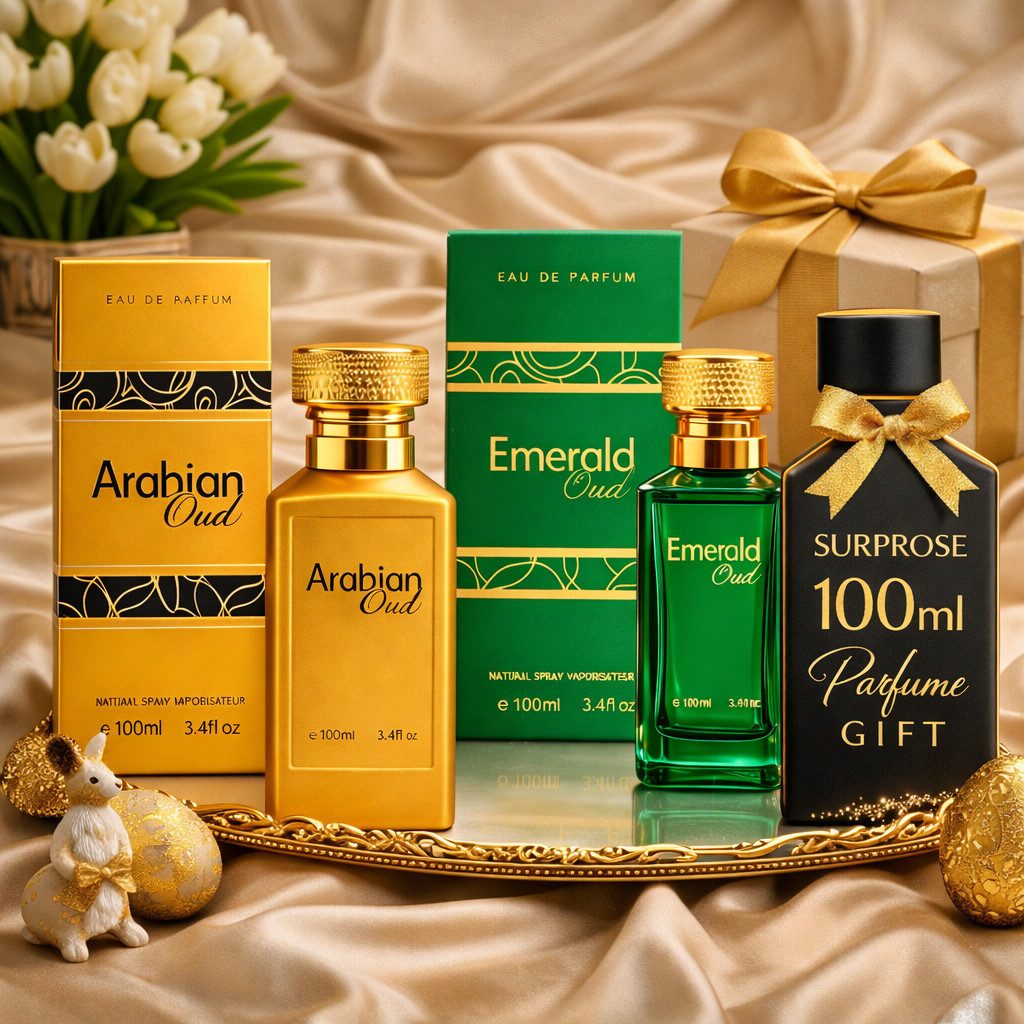 Eau de Parfum Oud Duftset: Arabian Oud + Emerald Oud + EdP 100 ml Geschenk