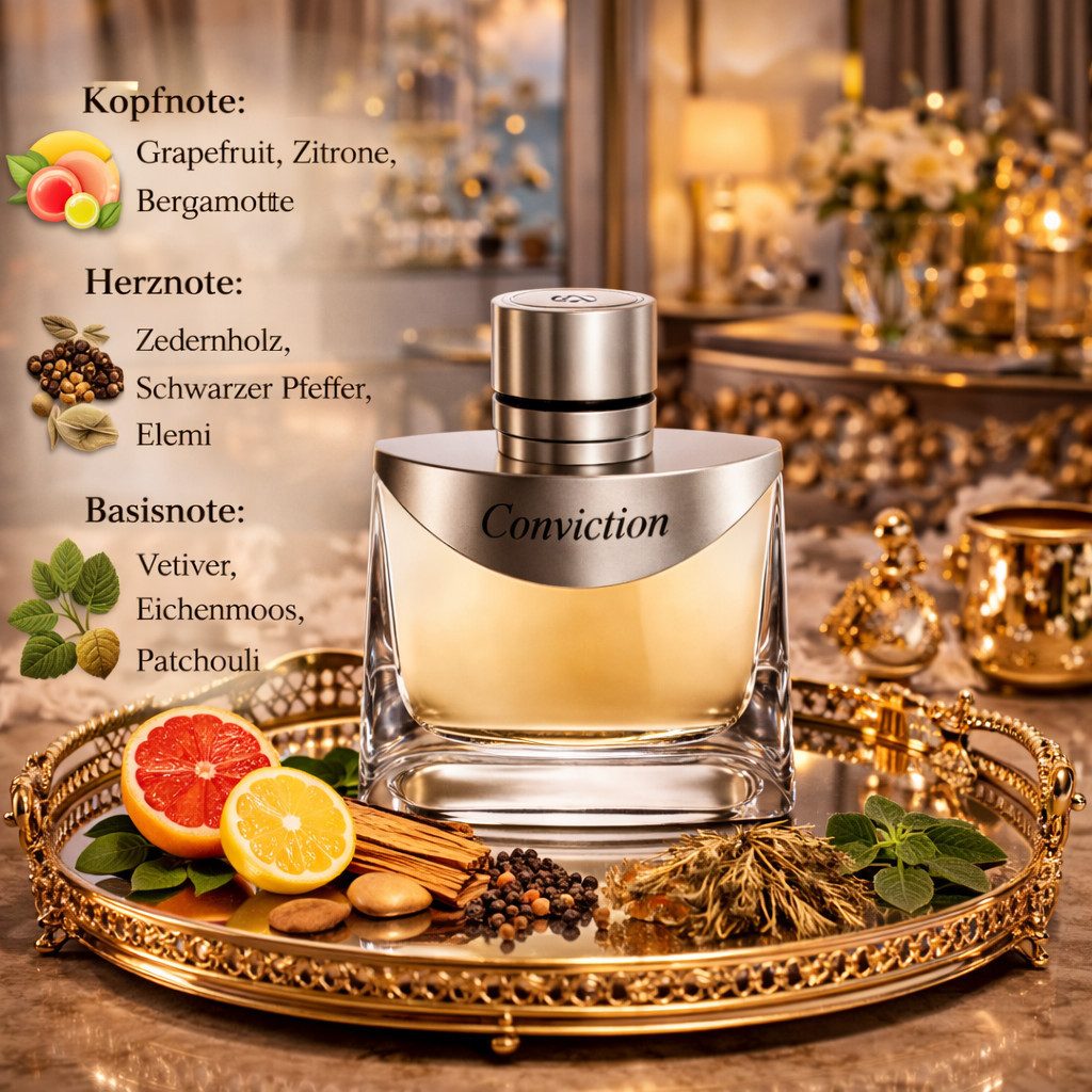 Eau de Parfum Conviction Men Herrenduft Holzige Zitrusfrucht 90ml