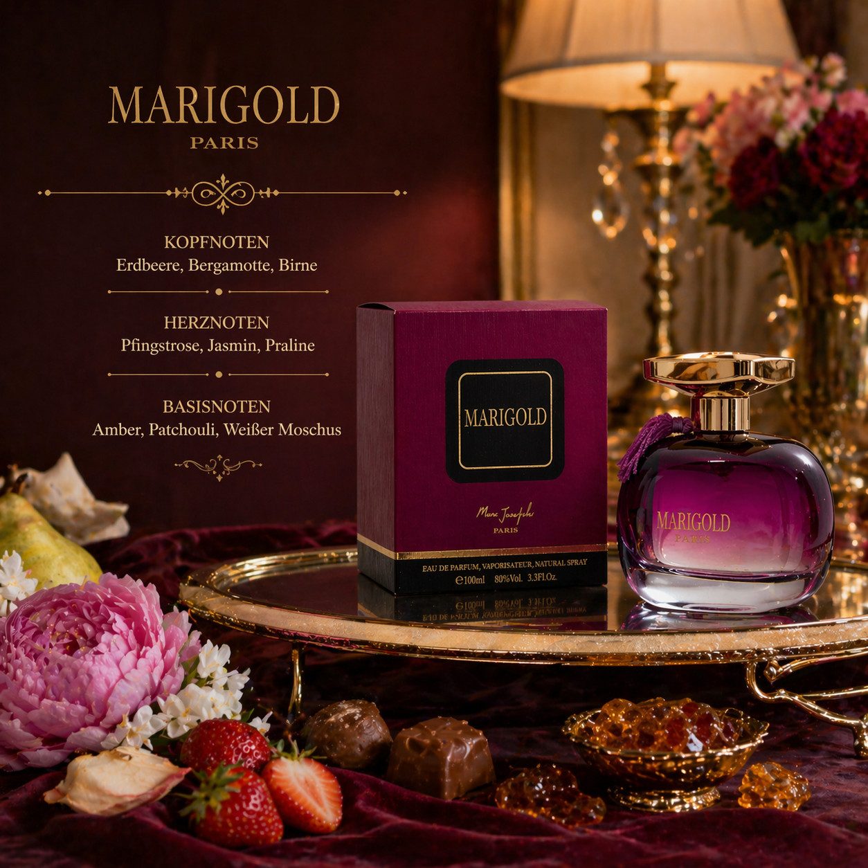 Eau de Parfum Marigold Damenduft Chypre Fruity aus Paris EDP 100 ml