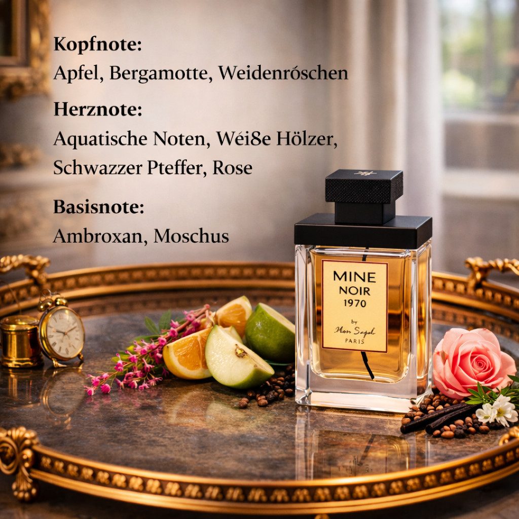 Mine Noir 1970 Herrenduft, Blumig, Aquatisch, Holzig, aus Paris 100 ml