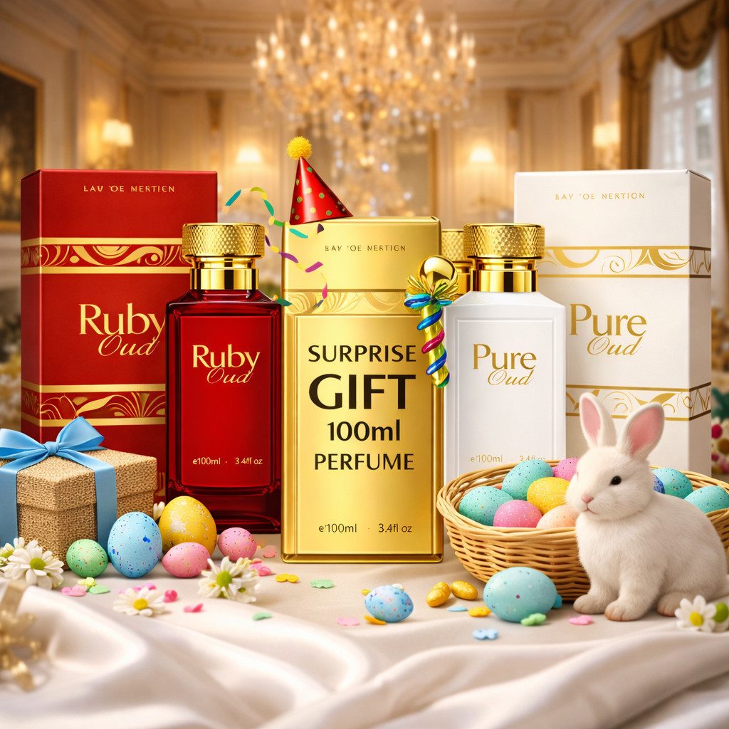 Oud Eau de Parfum Gift Set: Ruby Oud 100 ml + Pure Oud 100 ml + EdP 100 ml Gift