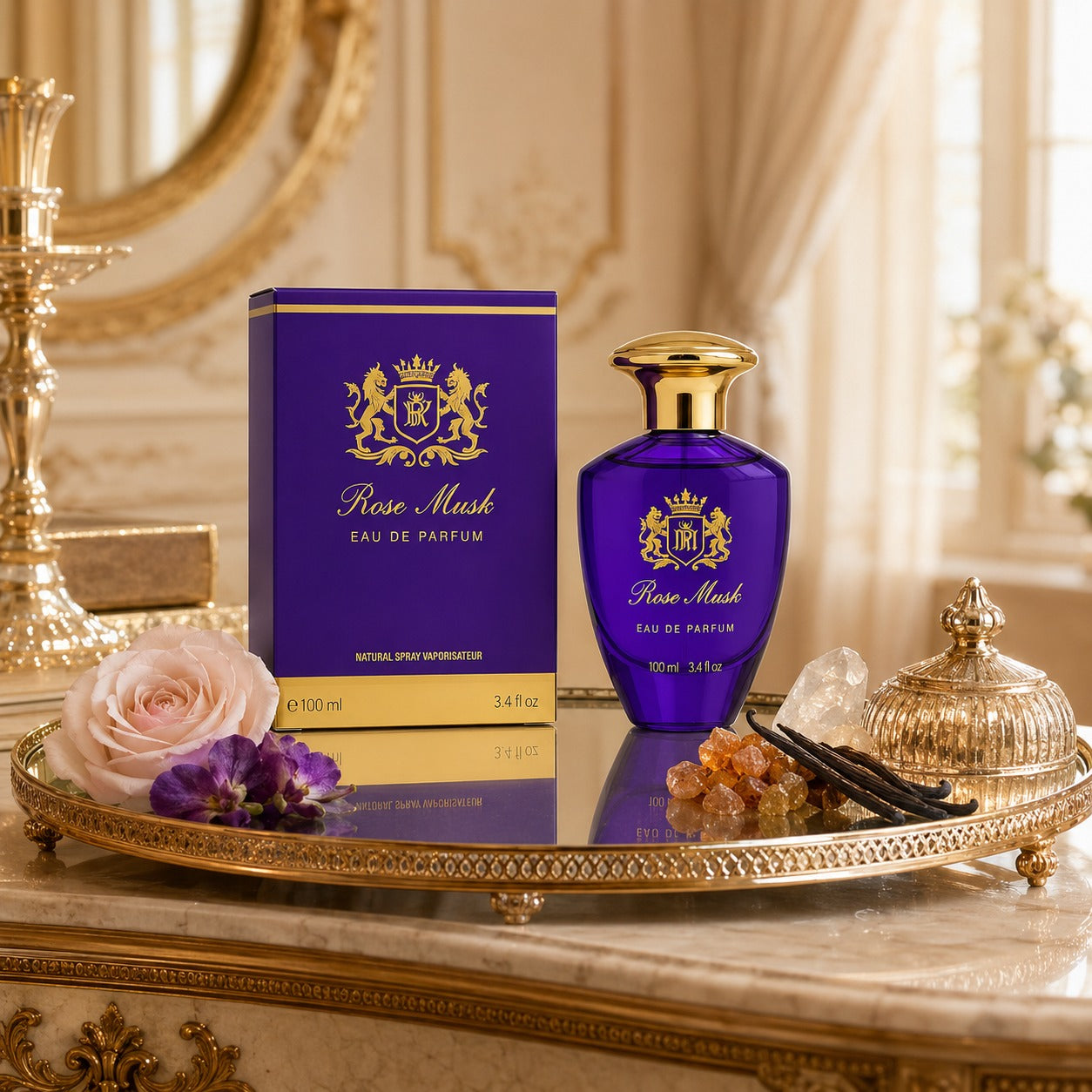 Eau de Parfum Rose Musk For Her Hergestellt in England 100 ml