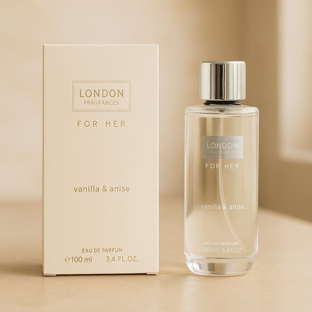 Eau de Parfum London Fragrances For Her Vanilla & Anise Made in England 100 ml