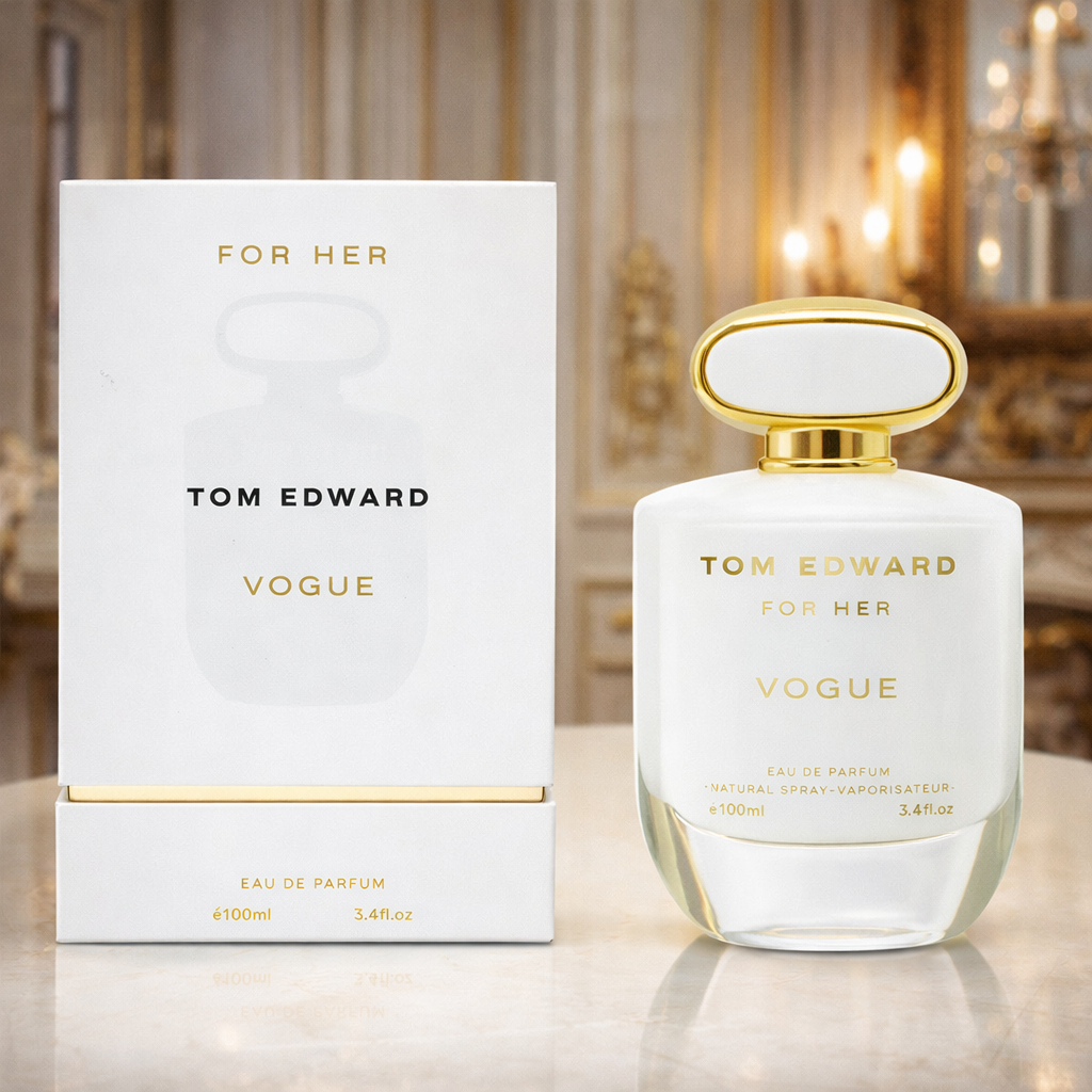 Eau de Parfum Tom Edward Vogue for Her Luxus Damenduft Blumig Holzig Weich e100 ml